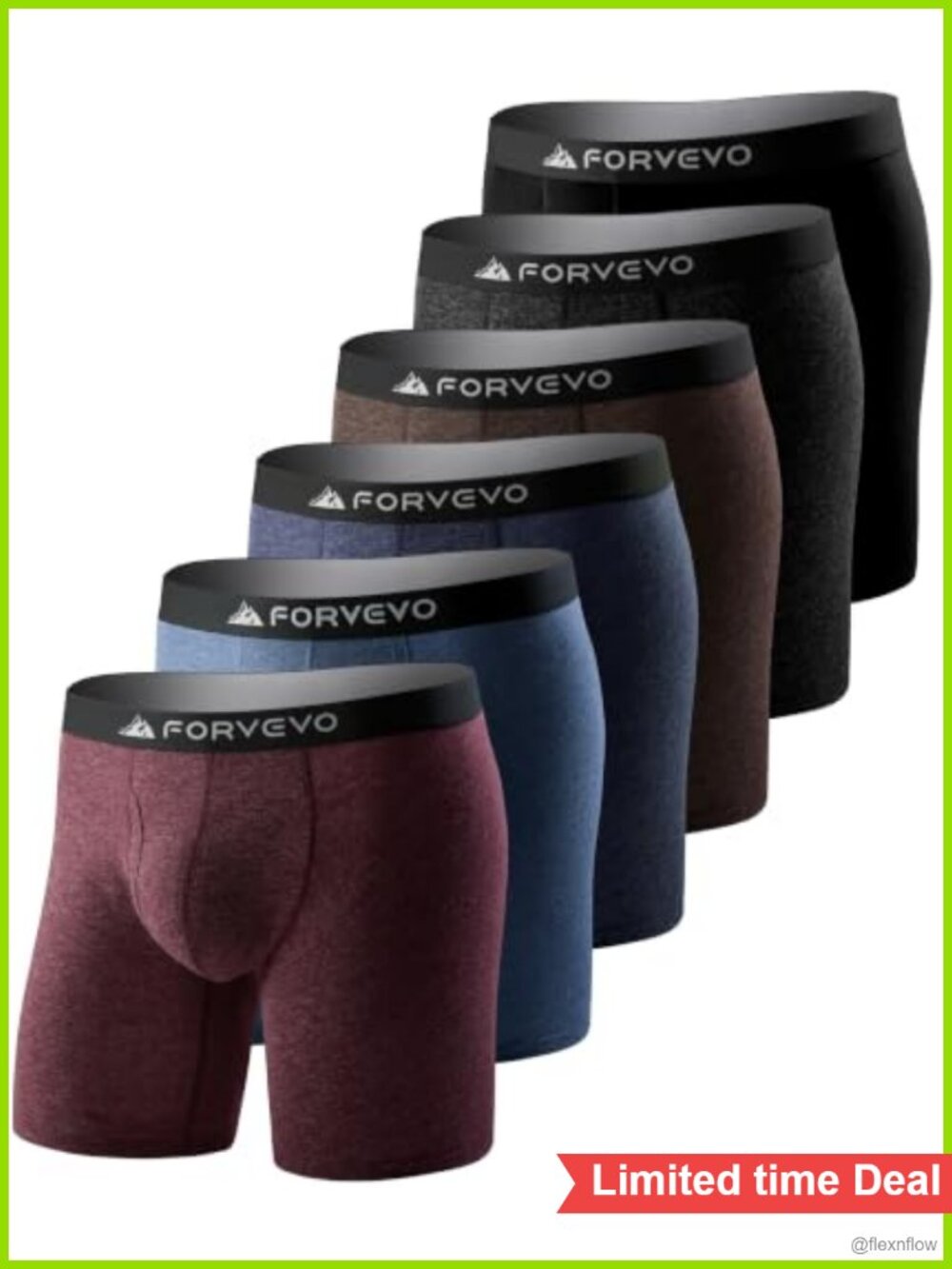 Merino Wool Boxer Briefs Moisture Wicking Tag Free 6 Pack